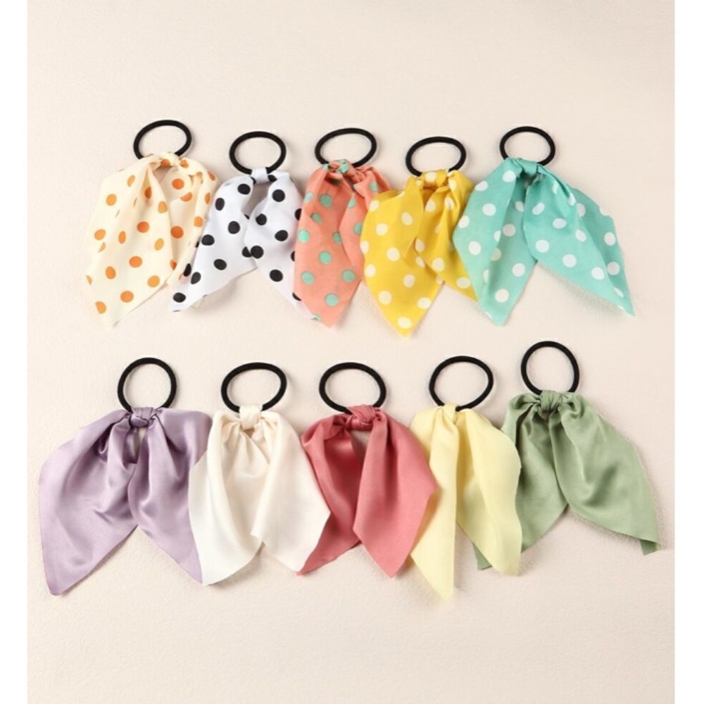 Polka Dot Hair Scarf Bundle